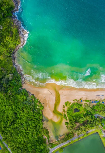 Vista Aérea Vista Panorámica Phromthep Cabo Viento Tubine Mirador — Foto de Stock