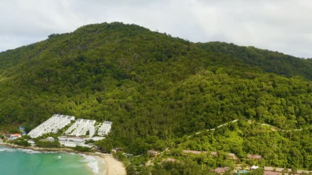 Panorama Laem Promthep Cape Landmark Populaire Gezichtspunt Van Phuket Thailand — Stockvideo