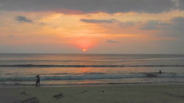 Karon beach Phuketaerial fotoğraf sahne günbatımı Karon Beach Phuket sahne günbatımı