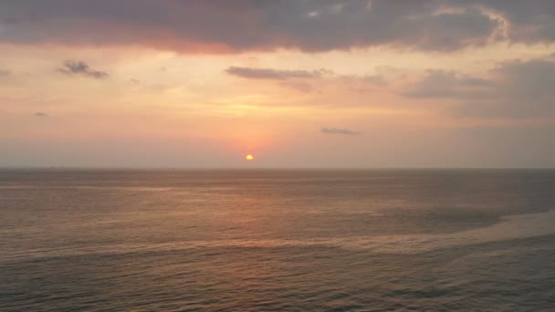 Vacker Natur Solnedgång Karon Beach Phuketaerial Fotografi Natur Solnedgång Karon — Stockvideo