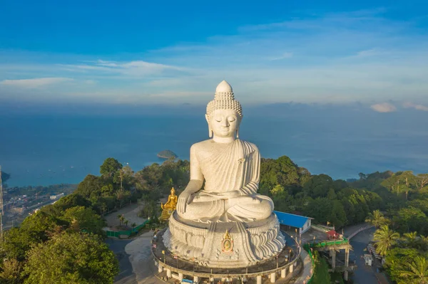 Paysage Photographie Aérienne Lever Soleil Phuket Grand Bouddha Phuket Big — Photo