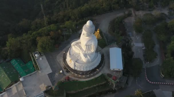 Anténní Fotografie Phuket Big Buddha Sunrise Phuket Big Buddha Jedním — Stock video