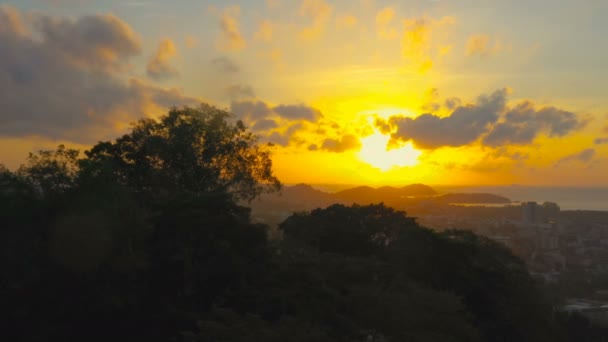 Imagens Cênicas Belo Nascer Sol Incrível Natureza Fundo — Vídeo de Stock