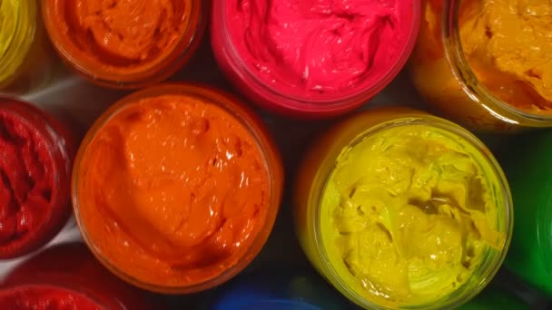 Ekran Baskı Mürekkep Renklerinin Tee Shirt Kumaş Yazdırın Plastisol Yararlı — Stok video