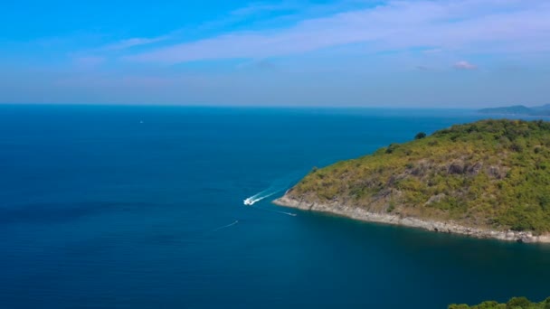 Route Tourist Boat Must Have Pass Laem Krathing Various Viewing — Αρχείο Βίντεο