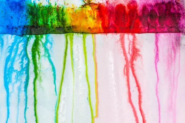 colorful color are dripping in water and blend together