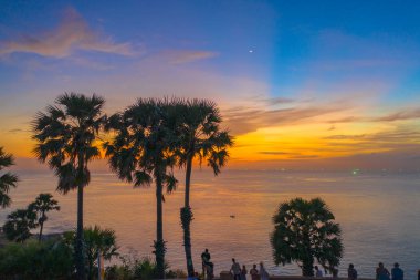 günbatımı şeker palm Promthep cape bakış açısı Phuket Tayland etrafında yukarıda