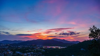 Khao Rang bakış açısı tower landmark Tung Ka tepe Phuket Town Bu Phuket Town.