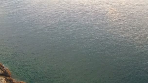 航空摄影在莱姆普雷普塞普开普敦的观点 在普吉岛 促销海角的观点是最流行的日落观点 — 图库视频影像