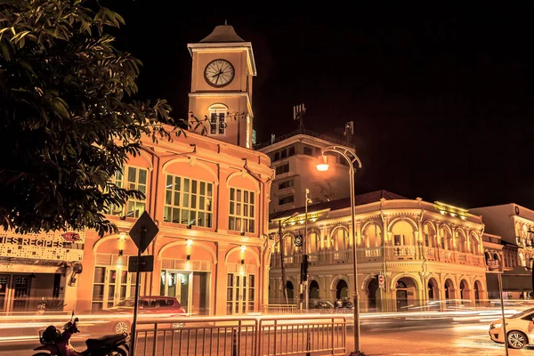 Phuket Thailand January 2017 Chino Protuguese Architeture Antique Building Phuket — Stock Photo, Image