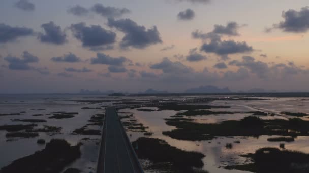 Thale Noi Tweede Grootste Meer Thailand Het Meer Een Overvloedige — Stockvideo