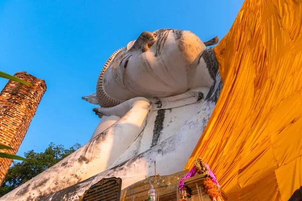 Puesta Sol Wat Khun Inthapramun Templo Que Construyó Era Sukhothai — Foto de Stock