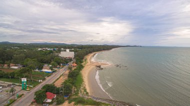 hava görünümü Suan Son plaj Rayong Tha Pae iskeleye yakın