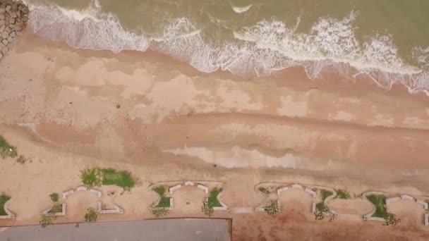 Ponte Attraverso Canale Scultura Drago Payoon Spiaggia Nella Provincia Rayong — Video Stock