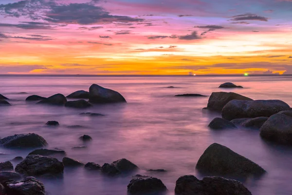 Puesta Sol Sobre Las Grandes Rocas Lam Sai Lam Sai — Foto de Stock