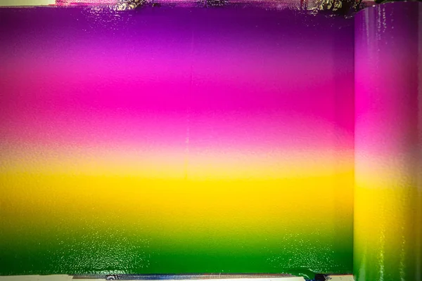 Συνδυασμός Των Χρωμάτων Του Μελανιού Εκτύπωσης Έτσι Ώστε Χρώματα Γλιστρούν — Φωτογραφία Αρχείου