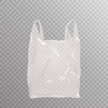 Şeffaf Bankamatik üzerinde gerçekçi plastik torba