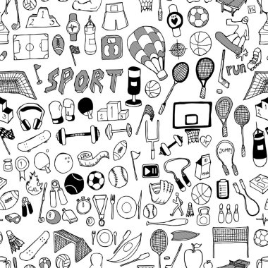 Spor karalaması arka planda iz bırakmaz. El çizimi vektörü çizimi