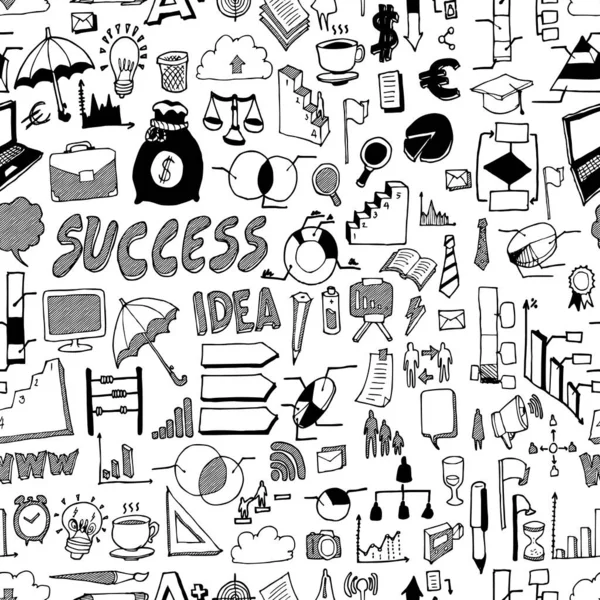 İş geçmişi pürüzsüz. El çizimi vektörü çizimi