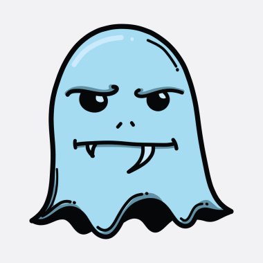 Hayalet karalama renk vektör simgesi. Çizim çizimi el çizimi çizimi çizimi.