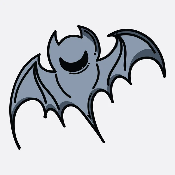 Batman Klotter Färg Vektor Ikon Ritning Skiss Illustration Handritad Linje — Stock vektor