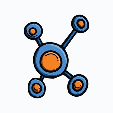 Karalama renk vektör simgesini paylaş. Çizim çizimi el çizimi çizimi çizimi.