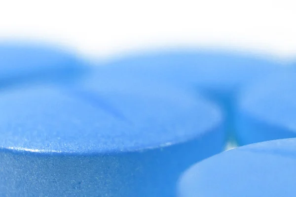 Ταμπλέτες Μπλε Ιατρικής Φαρμακείο Χάπια Φόντο Χώρο Για Κείμενο Μακροεντολή — Φωτογραφία Αρχείου