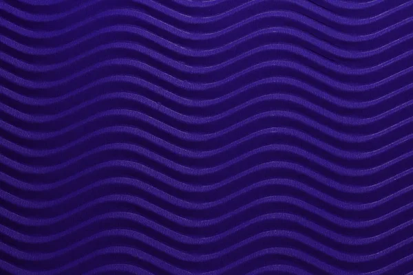 Blue Paper Horizontal Waves Texture. Embossed Waves on Detailed Paper Background. Corrugated Wavy Cardboard Backdrop.