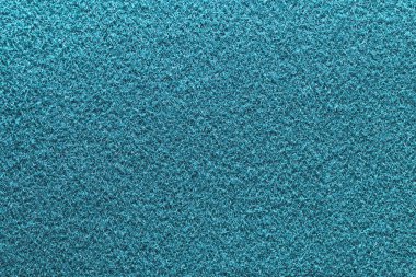 Hafif mavi yumuşacık malzeme doku. Gökyüzü mavi lifler kabarık yüzey arka plan ayrıntılı.