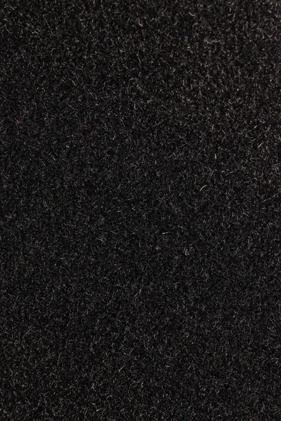 Schwarze Flauschige Materialstruktur Dunkle Detaillierte Fasern Flauschige Oberfläche Hintergrund — Stockfoto