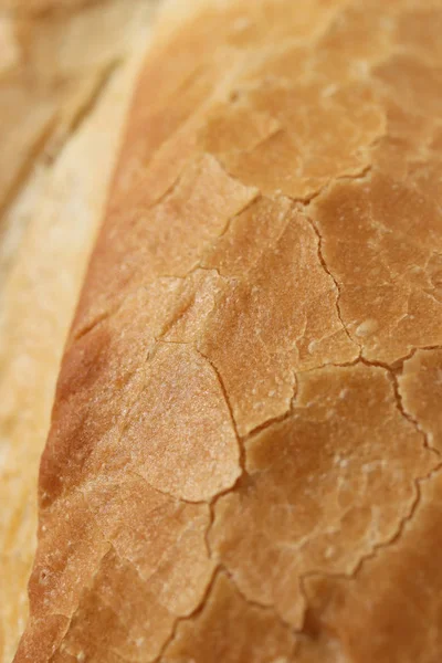 Fresh French Roll Baguette Texture Macro Closeup — Stock Photo, Image