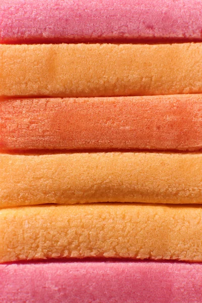 Pomarańczowy Peach Kolorowy Bubble Gum Tekstury Gummy Tło Zachwycający Świeżość — Zdjęcie stockowe