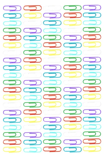 Συνδετήρες Χαρτιού Μοτίβο Γραφείο Χαρτικών Εξοπλισμός Φόντο — Φωτογραφία Αρχείου