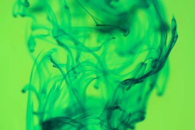 Mürekkep suya düşer. Sıvı fantezi sanat bulutlar. Arka plan.