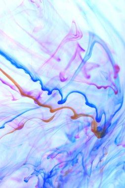 Renkli boya hareket su hatlarında. Dalgalar soyutlama arka plan.