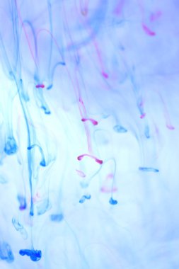 Ortam renkli mürekkep hareket dinamik su