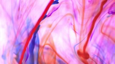 Renkli boya mürekkep satırları Water.Soft ortam arka plan içinde bırakır..