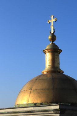 Çan kulelerinin Isaac katedralinin kubbe. Saint-Petersburg.