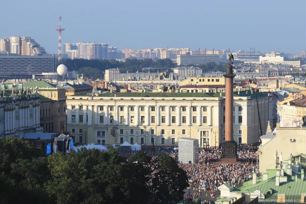 Alexandrian Pillar Palace Square Saint Petersburg Cityscape Scenery Day Russian — Stock Photo, Image