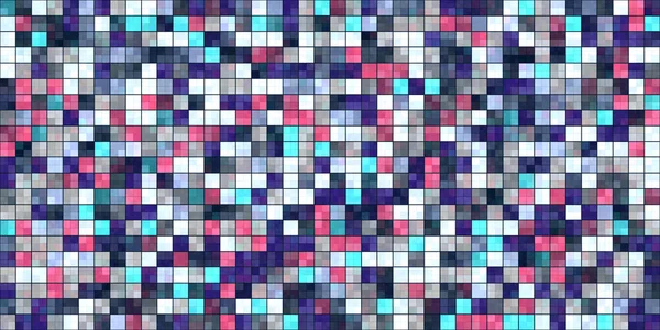 Lila Bílá Modré Dlaždice Barevné Čtverce Barevné Mozaiky Textura Geometrické — Stock fotografie