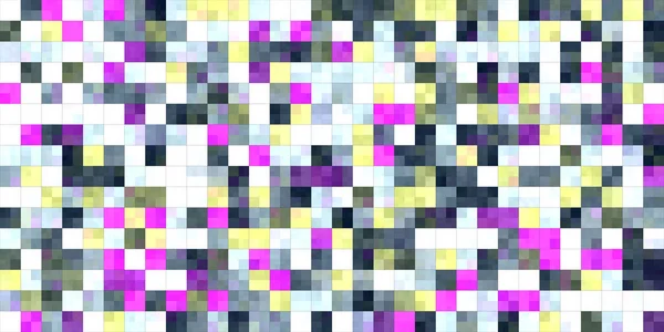 Bright Tiling Colored Squares Colorful Mosaic Texture Bright Filling Geometric — Stock Photo, Image