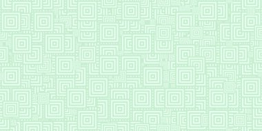 Işık yeşil kareler konsantrik çokgenler arka planlar. Sorunsuz hipnotik Psychedelic besteleri.