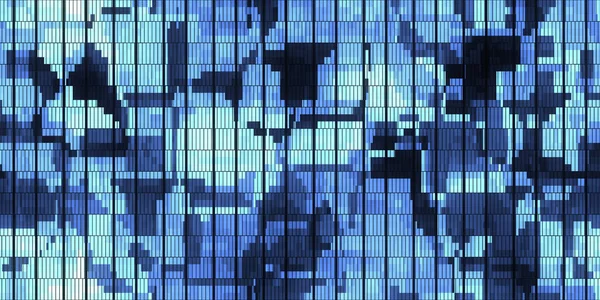 Luz Azul Dna Data Code Background Seamless Science Dna Data — Fotografia de Stock
