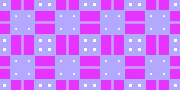 Violet Purple Cell Checks Background. Seamless Checkered Picnic Tablecloth Texture. Classic Plaid Geometric Checks.