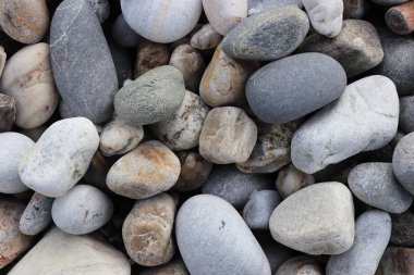Deniz mineral güzellik uyum. Deniz çakıl cobblestones doku. Beach taş yüzey.