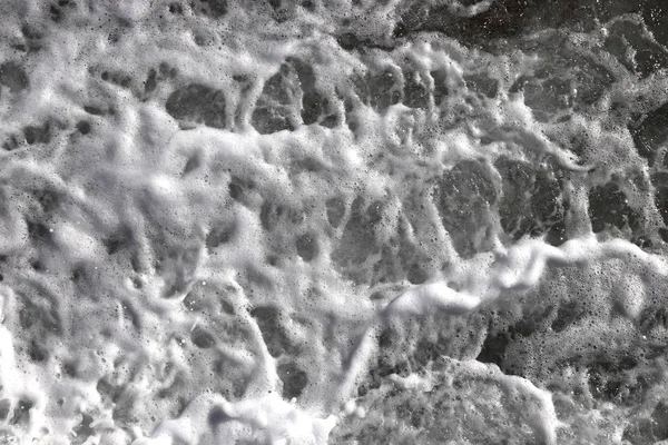 Marine Aqua Motion Surface Background Sea Wave Foam Texture Outdoor — Stock Photo, Image