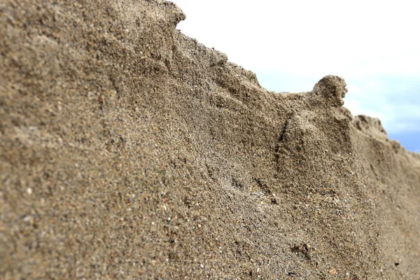 Areia Exterior Penhasco Esfinge Figura Fundo Sandy Surface Backdrop Sea — Fotografia de Stock