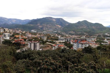 Konut en fazla dağlarda. Alanya. Türkiye.