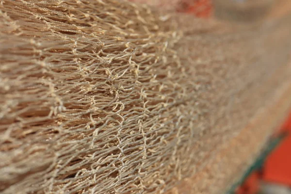 Textura Líquida Nylon Fundo Macro Fishnet — Fotografia de Stock