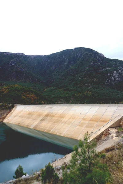 Alanya Dam Landschap Bergen Waterreservoir — Stockfoto
